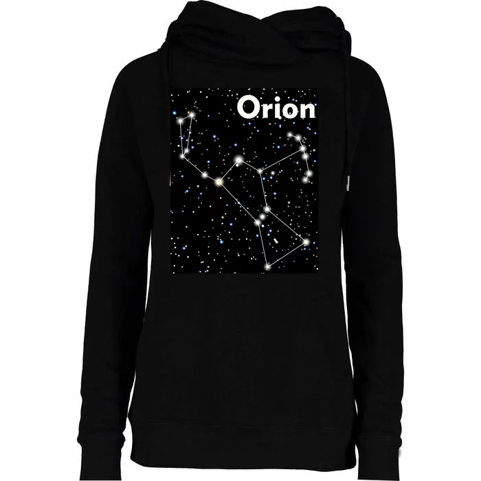 Orion Constellation Space Solar System Stars Womens Funnel Neck Pullover Hood