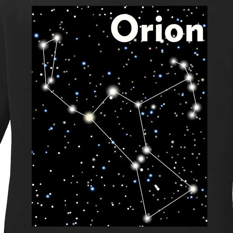 Orion Constellation Space Solar System Stars Ladies Long Sleeve Shirt