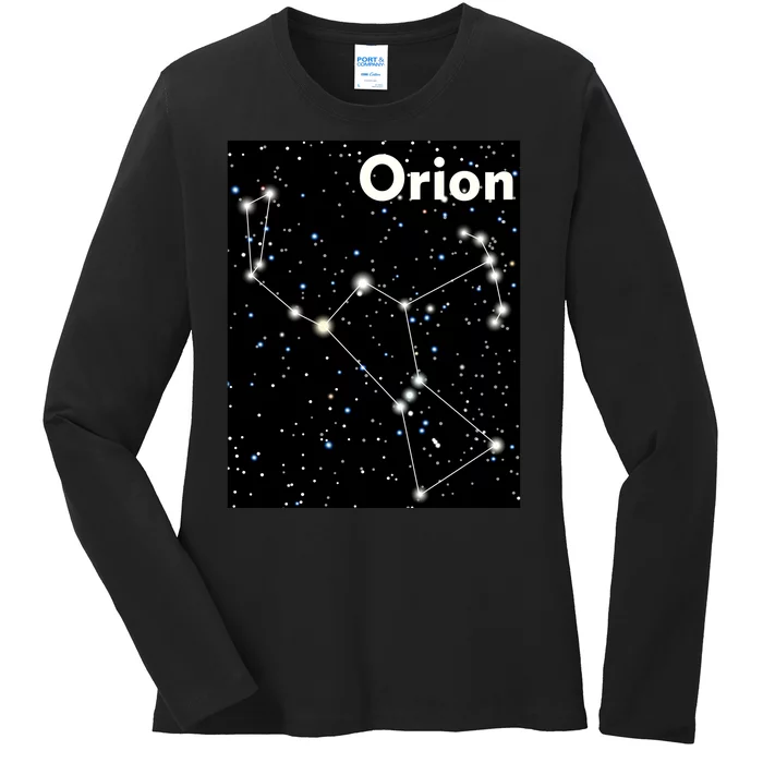 Orion Constellation Space Solar System Stars Ladies Long Sleeve Shirt