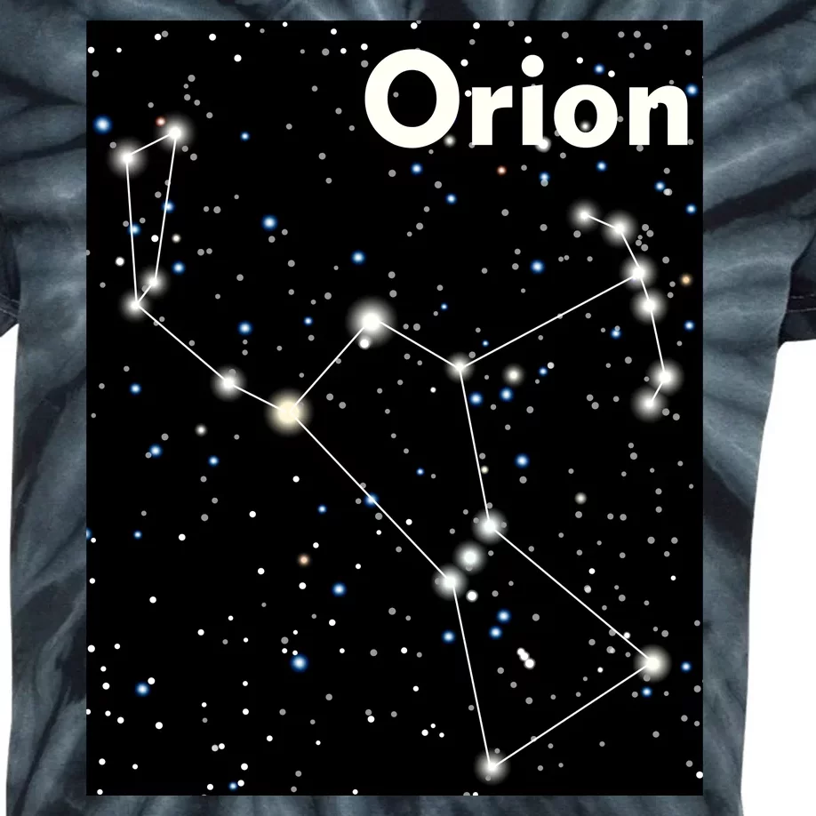 Orion Constellation Space Solar System Stars Kids Tie-Dye T-Shirt