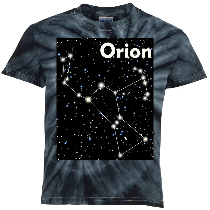 Orion Constellation Space Solar System Stars Kids Tie-Dye T-Shirt