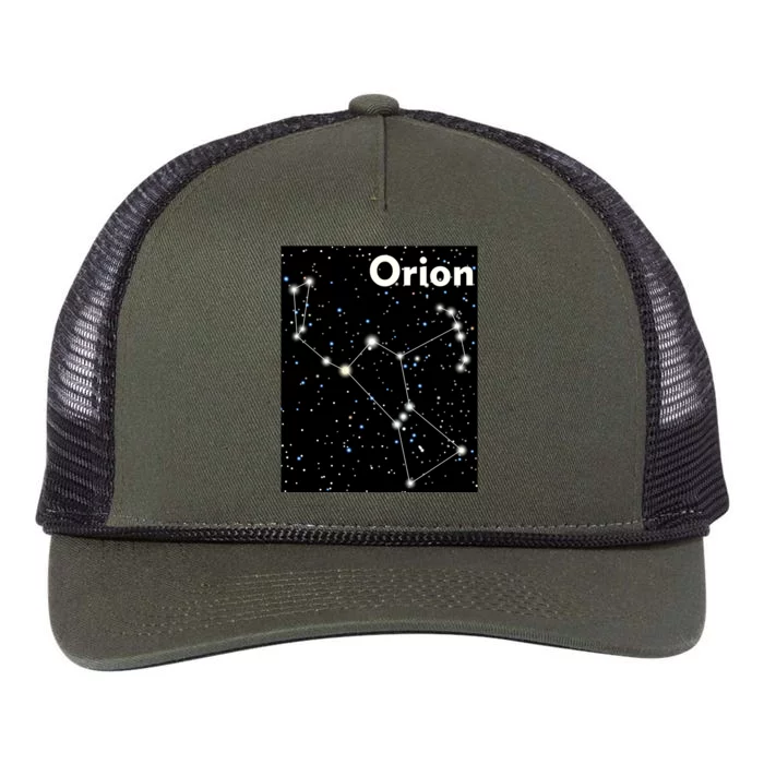 Orion Constellation Space Solar System Stars Retro Rope Trucker Hat Cap