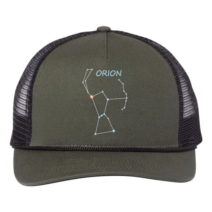 Orion Constellation Space Solar System Stars Astronomy Retro Rope Trucker Hat Cap