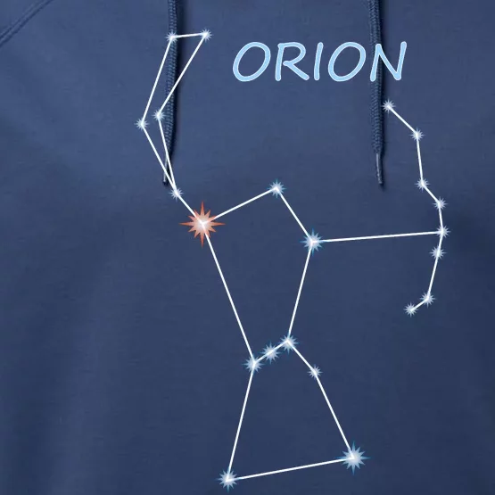 Orion Constellation Space Solar System Stars Astronomy Performance Fleece Hoodie