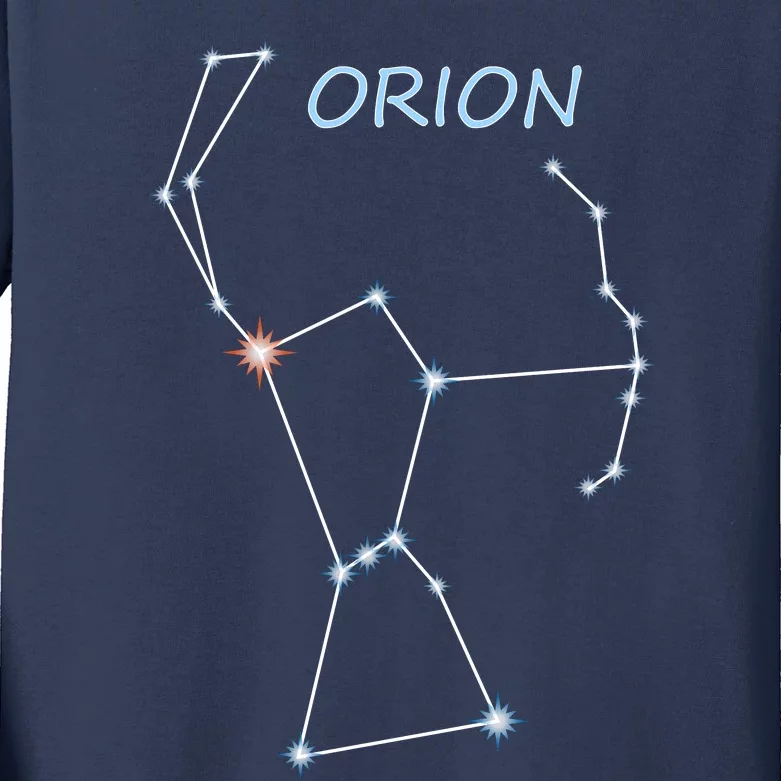 Orion Constellation Space Solar System Stars Astronomy Kids Long Sleeve Shirt