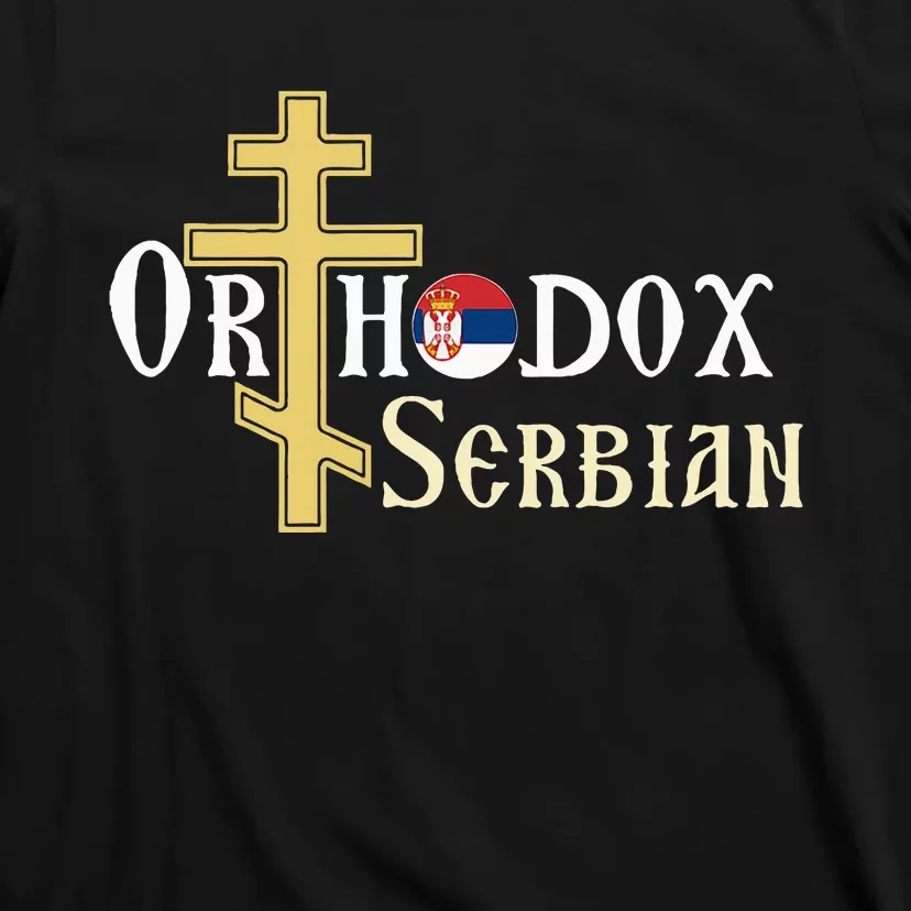 Orthodox Cross Symbol Serbian Christian T-Shirt