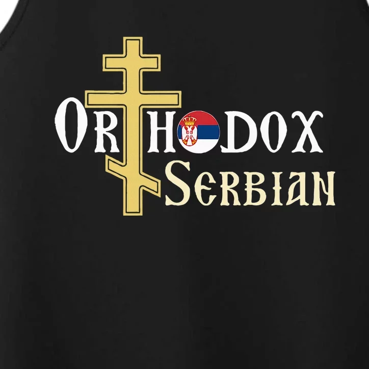 Orthodox Cross Symbol Serbian Christian Performance Tank