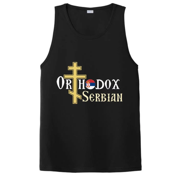 Orthodox Cross Symbol Serbian Christian Performance Tank