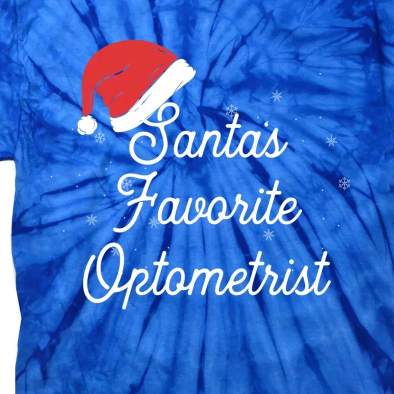 Optometrist Christmas Santa Optometry Eye Doctor Cute Gift Tie-Dye T-Shirt