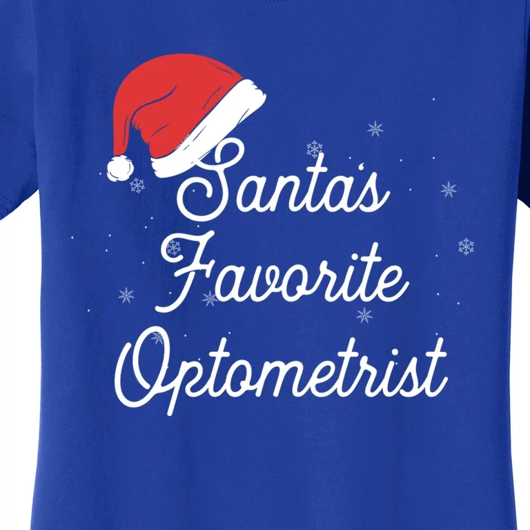 Optometrist Christmas Santa Optometry Eye Doctor Cute Gift Women's T-Shirt