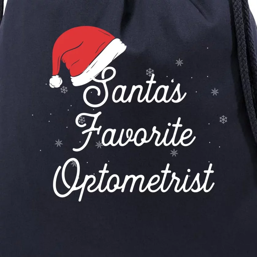 Optometrist Christmas Santa Optometry Eye Doctor Cute Gift Drawstring Bag