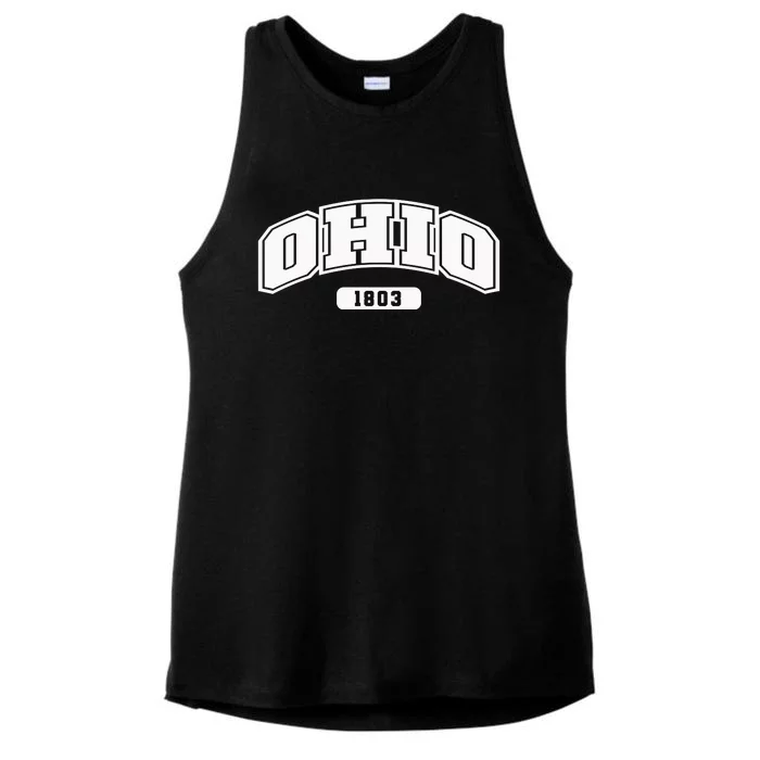 Ohio Collegiate Style 1803 Ladies Tri-Blend Wicking Tank