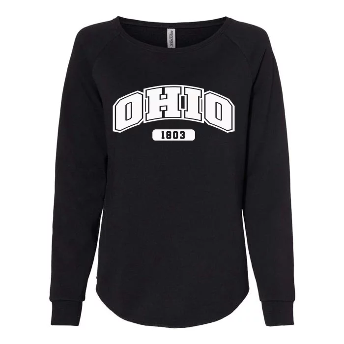 Ohio Collegiate Style 1803 Womens California Wash Sweatshirt