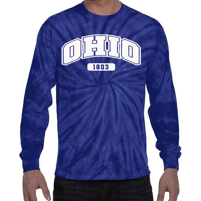 Ohio Collegiate Style 1803 Tie-Dye Long Sleeve Shirt