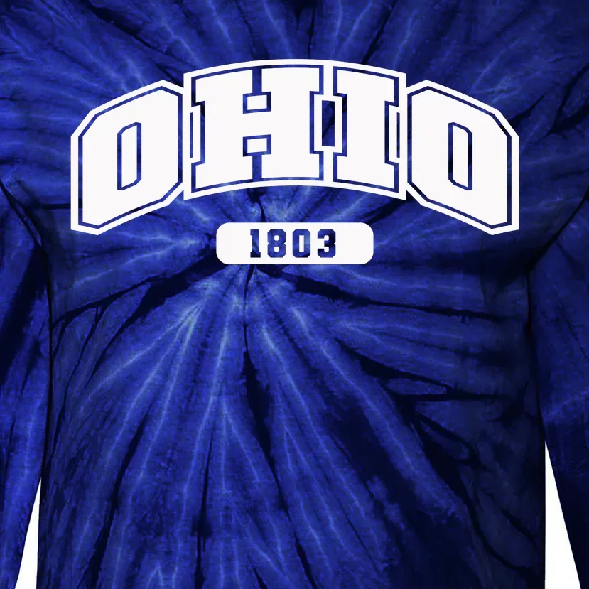 Ohio Collegiate Style 1803 Tie-Dye Long Sleeve Shirt