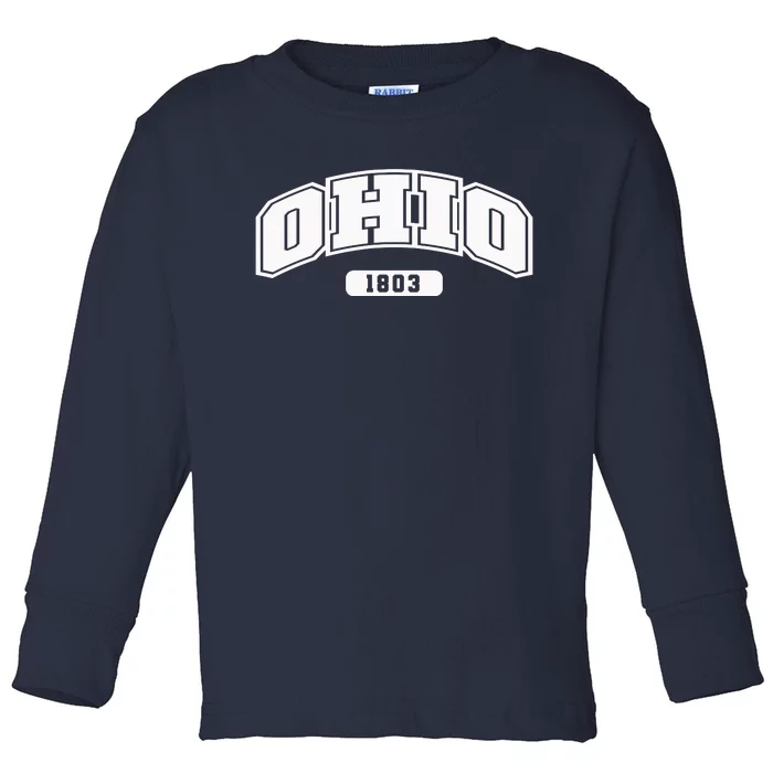 Ohio Collegiate Style 1803 Toddler Long Sleeve Shirt