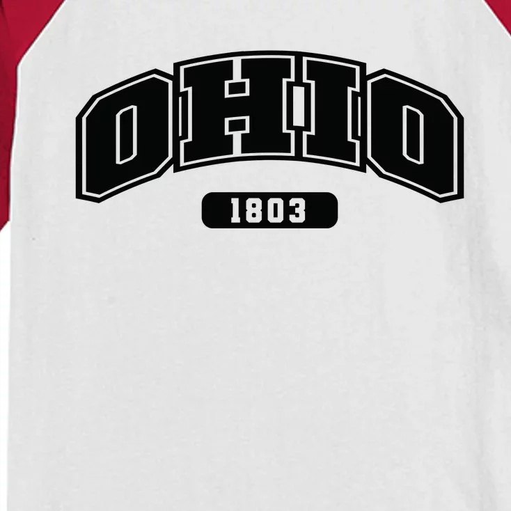 Ohio Collegiate Style 1803 Kids Colorblock Raglan Jersey