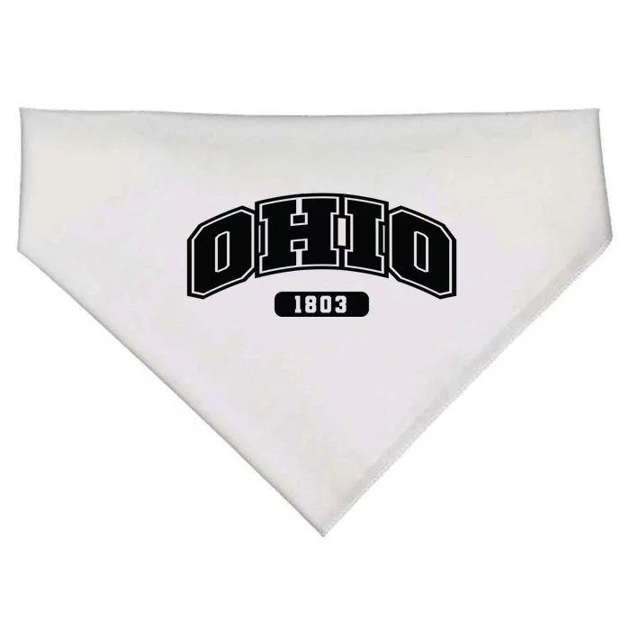 Ohio Collegiate Style 1803 USA-Made Doggie Bandana