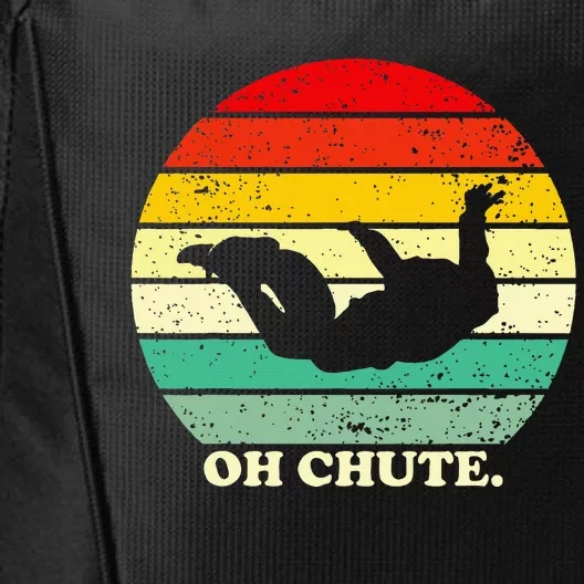 Oh Chute Skydiving Skydive Sky Diving Skydiver City Backpack