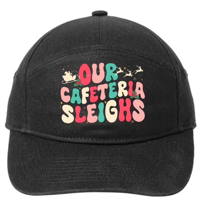 Our Cafeteria Sleighs Christmas 7-Panel Snapback Hat