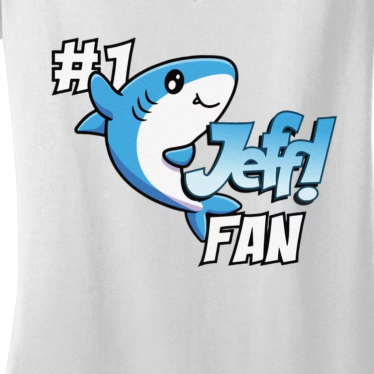 One Cozy Shark Gift Funny Women's V-Neck T-Shirt