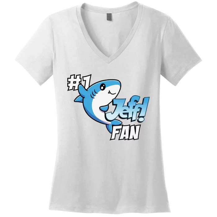 One Cozy Shark Gift Funny Women's V-Neck T-Shirt