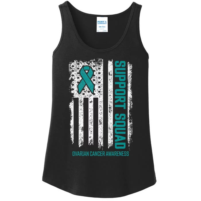 Ovarian Cancer Support Squad Ovarian Cancer Awareness Ladies Essential Tank