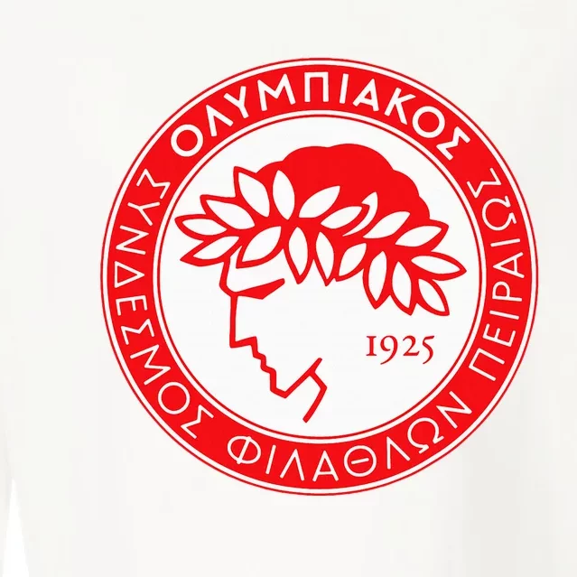 Olympiacos Club Supporter Fan Greece Greek Cropped Pullover Crew