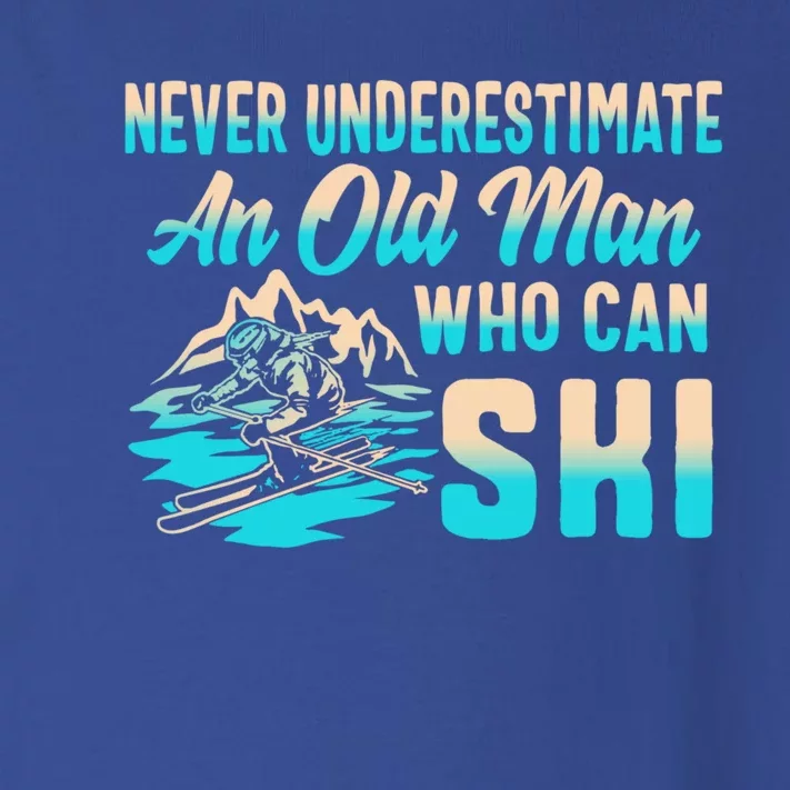 Old Can Ski Fathers Day Grandpa Dad Rider Water Skiing Gift Toddler Long Sleeve Shirt