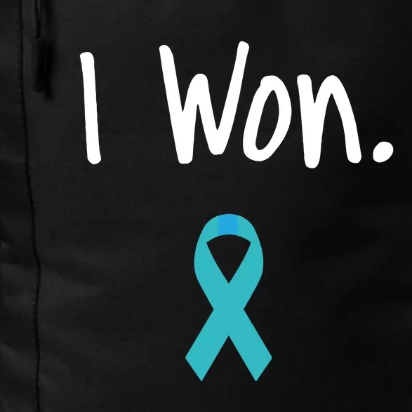 Ovarian Cancer Survivor I Won Ovarian Cancer Awareness Daily Commute Backpack