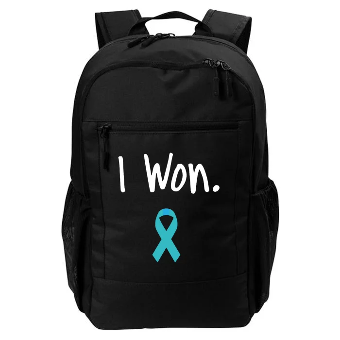 Ovarian Cancer Survivor I Won Ovarian Cancer Awareness Daily Commute Backpack