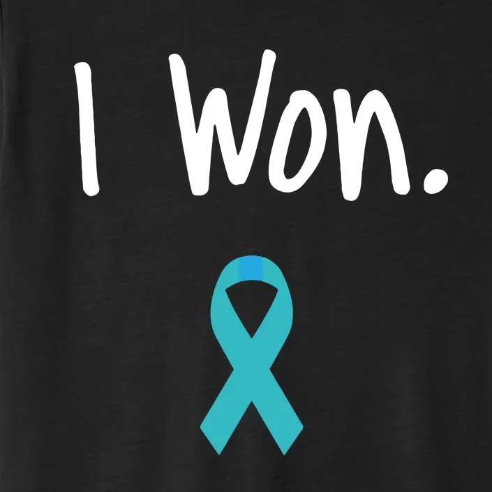 Ovarian Cancer Survivor I Won Ovarian Cancer Awareness ChromaSoft Performance T-Shirt