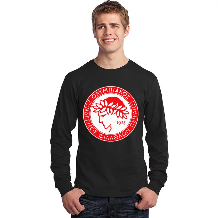 Olympiacos Club Supporter Fan Greece Greek Tall Long Sleeve T-Shirt