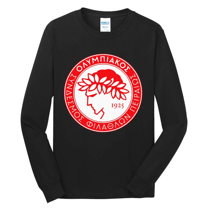 Olympiacos Club Supporter Fan Greece Greek Tall Long Sleeve T-Shirt