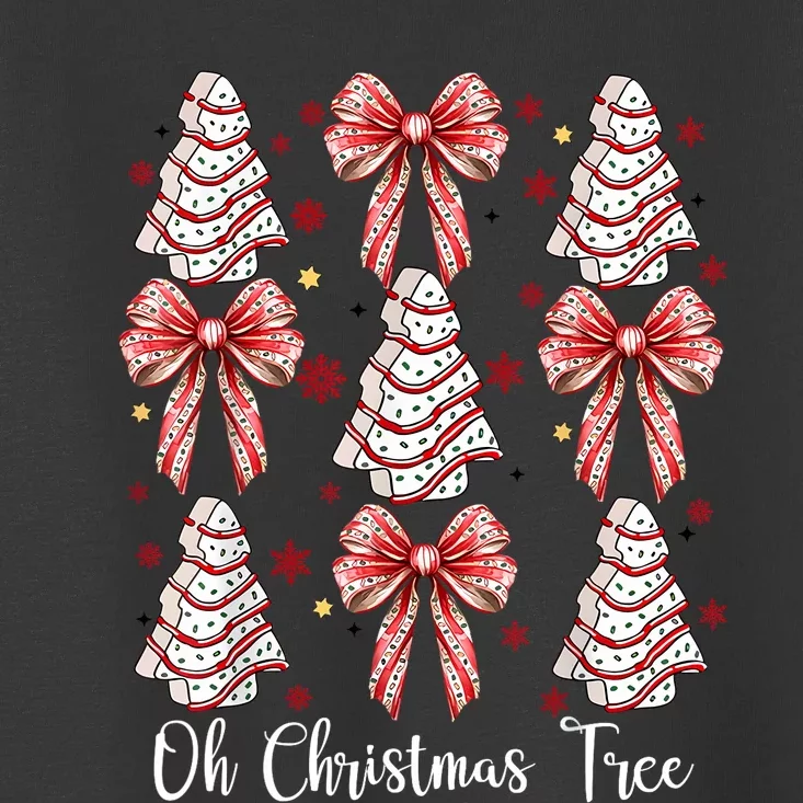 Oh Christmas Tree Cakes Debbie Funny Christmas Snack Cake Toddler T-Shirt