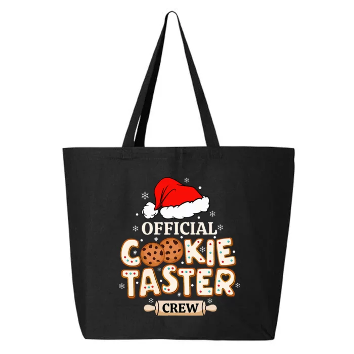 Official Cookie Taster Crew, Funny Christmas Baking Team 25L Jumbo Tote