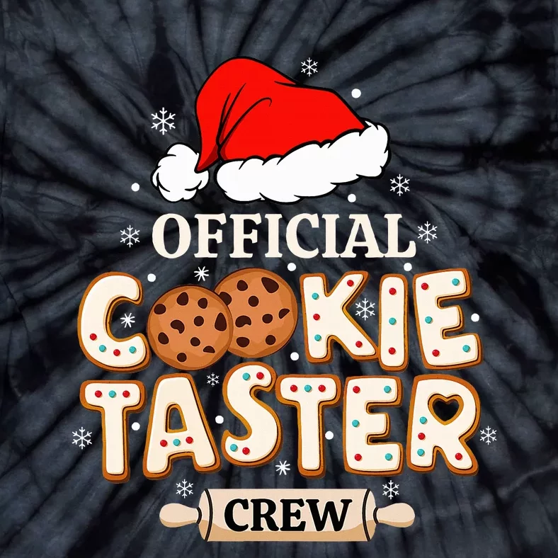 Official Cookie Taster Crew, Funny Christmas Baking Team Tie-Dye T-Shirt