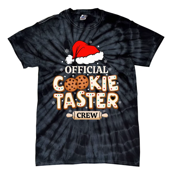 Official Cookie Taster Crew, Funny Christmas Baking Team Tie-Dye T-Shirt