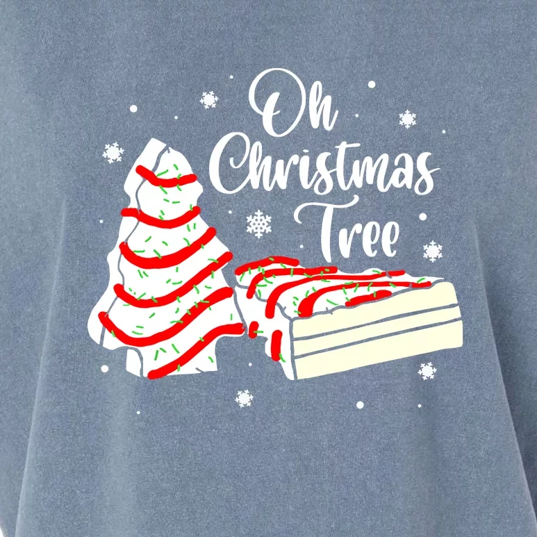 Oh Christmas Tree Cakes Debbie Becky Jen Cake Lovers Groovy Xmas Gift Garment-Dyed Women's Muscle Tee