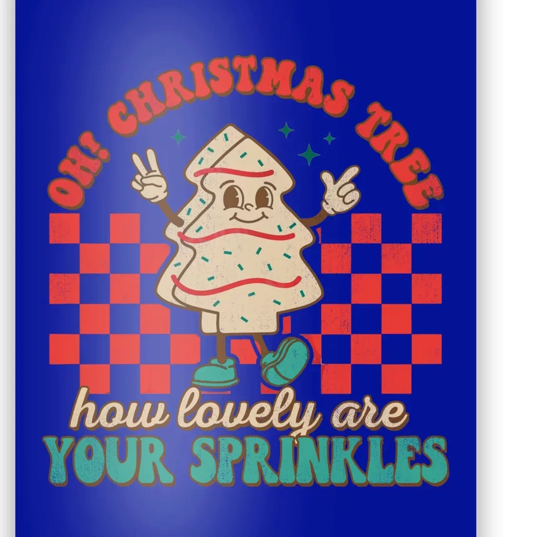 Oh Christmas Tree How Lovely Are Your Sprinkles Xmas Cake Gift Poster