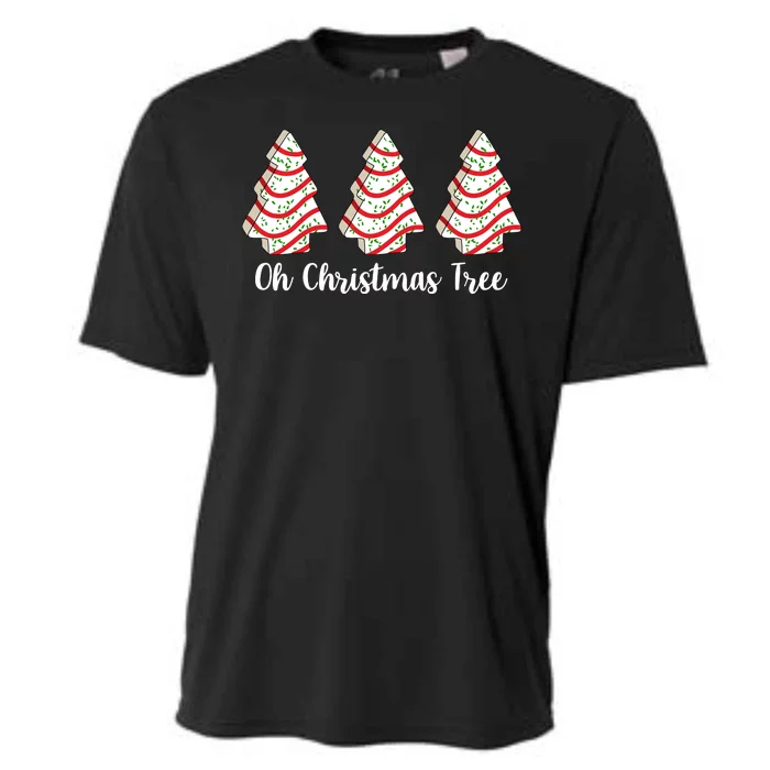 Oh Christmas Tree Holiday Cookie Cooling Performance Crew T-Shirt