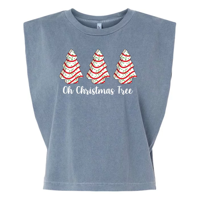 Oh Christmas Tree Holiday Cookie Garment-Dyed Women's Muscle Tee