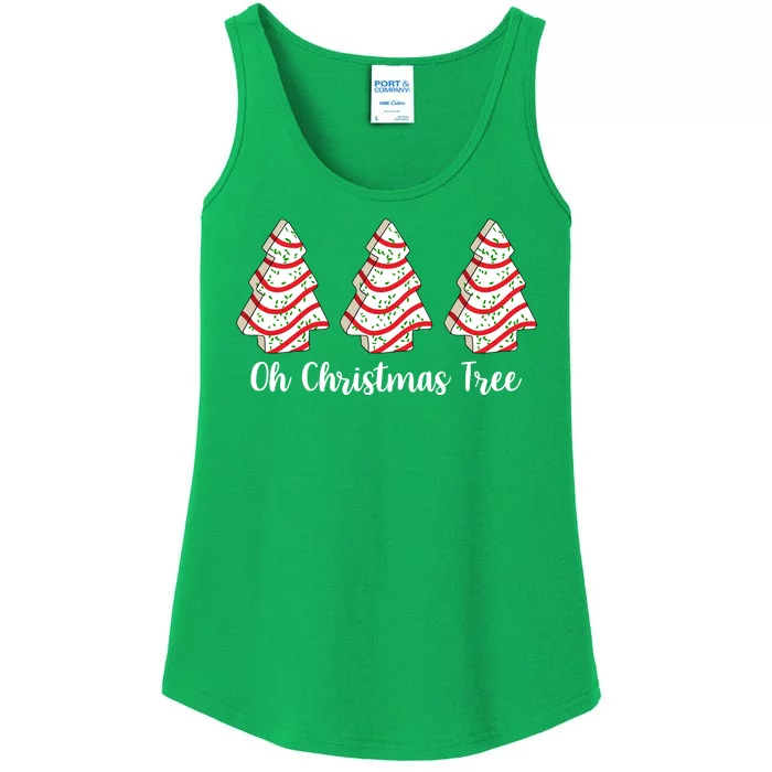 Oh Christmas Tree Holiday Cookie Ladies Essential Tank