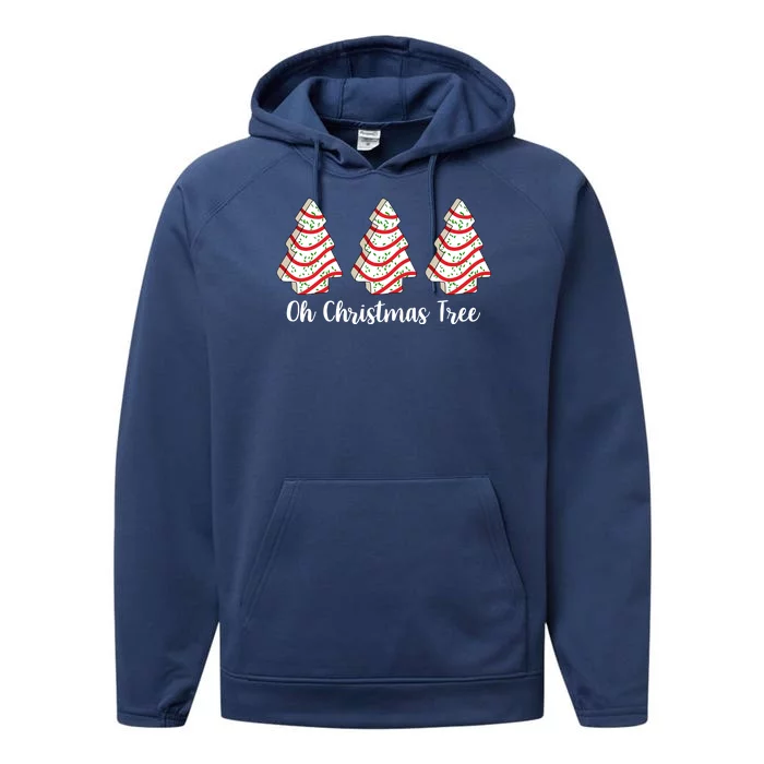 Oh Christmas Tree Holiday Cookie Performance Fleece Hoodie