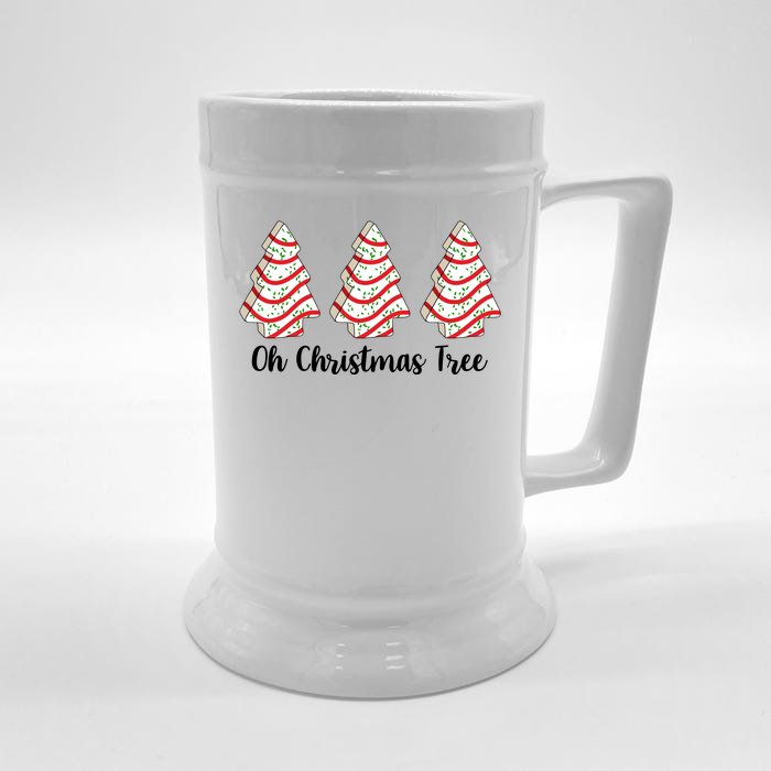 Oh Christmas Tree Holiday Cookie Front & Back Beer Stein