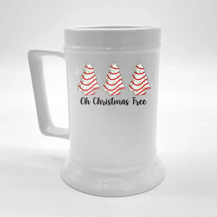 Oh Christmas Tree Holiday Cookie Front & Back Beer Stein