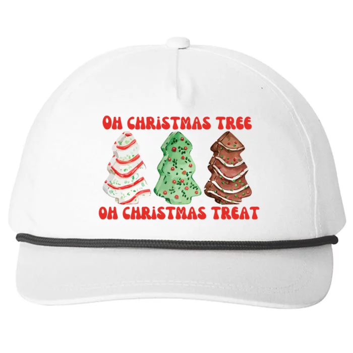 Oh Christmas Tree Oh Christmas Treat Snapback Five-Panel Rope Hat