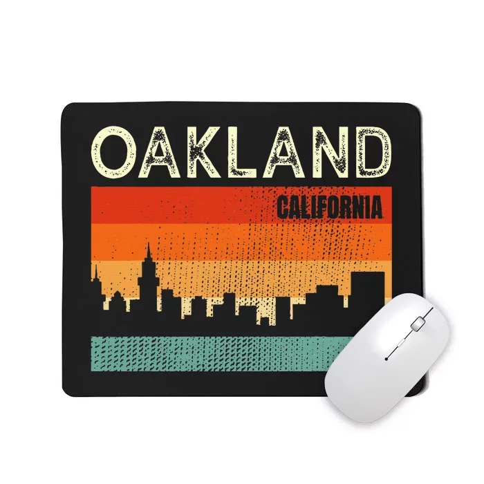 Oakland California Town Skyline Mousepad