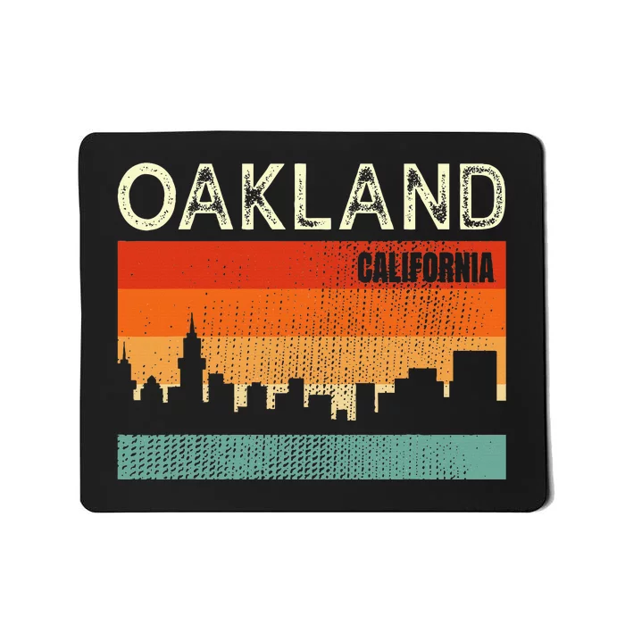 Oakland California Town Skyline Mousepad