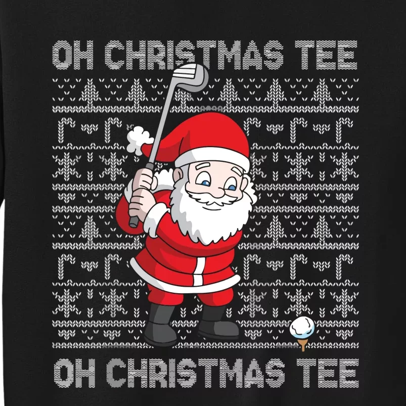 Oh Christmas Tree Oh Christmas Tree Funny Santa Golfing Sweatshirt